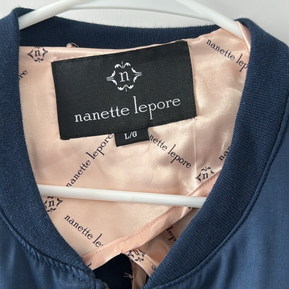 Nanette Lepore Navy Blue Jacket - Picture 2 of 4